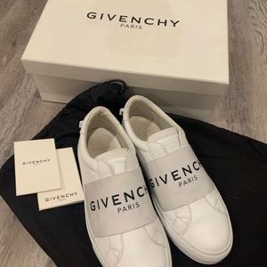 Givenchy urban street logo strap leather sneakers